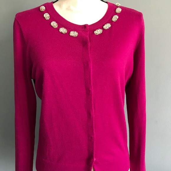 DKNYC Sweaters - DKNY Fuschia cardigan